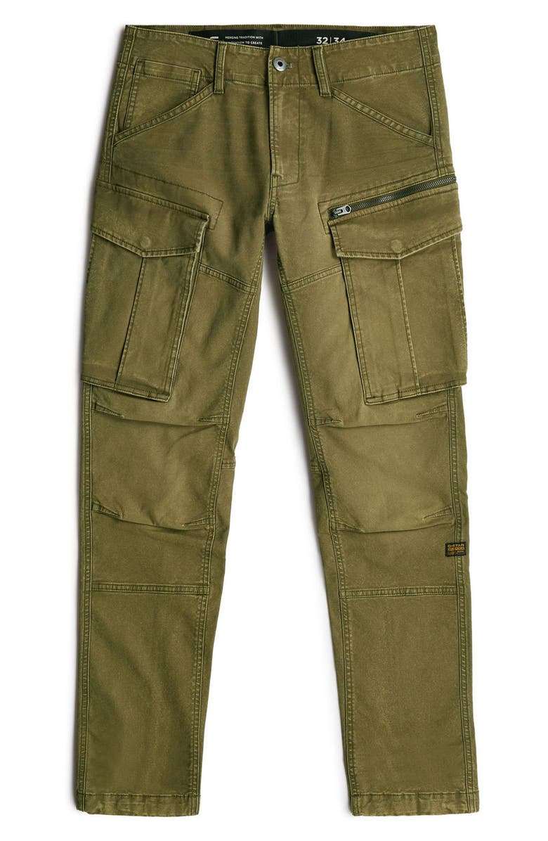 G-STAR Rovic Zip 3D Tapered Fit Cargo Pants, Alternate, color, Vintage Dust Dark Olive