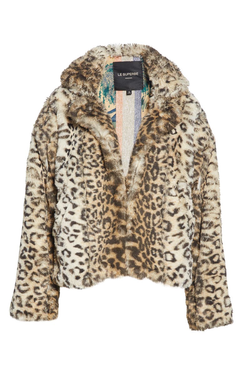 Le Superbe Fur Sure Faux Fur Jacket, Alternate, color, 