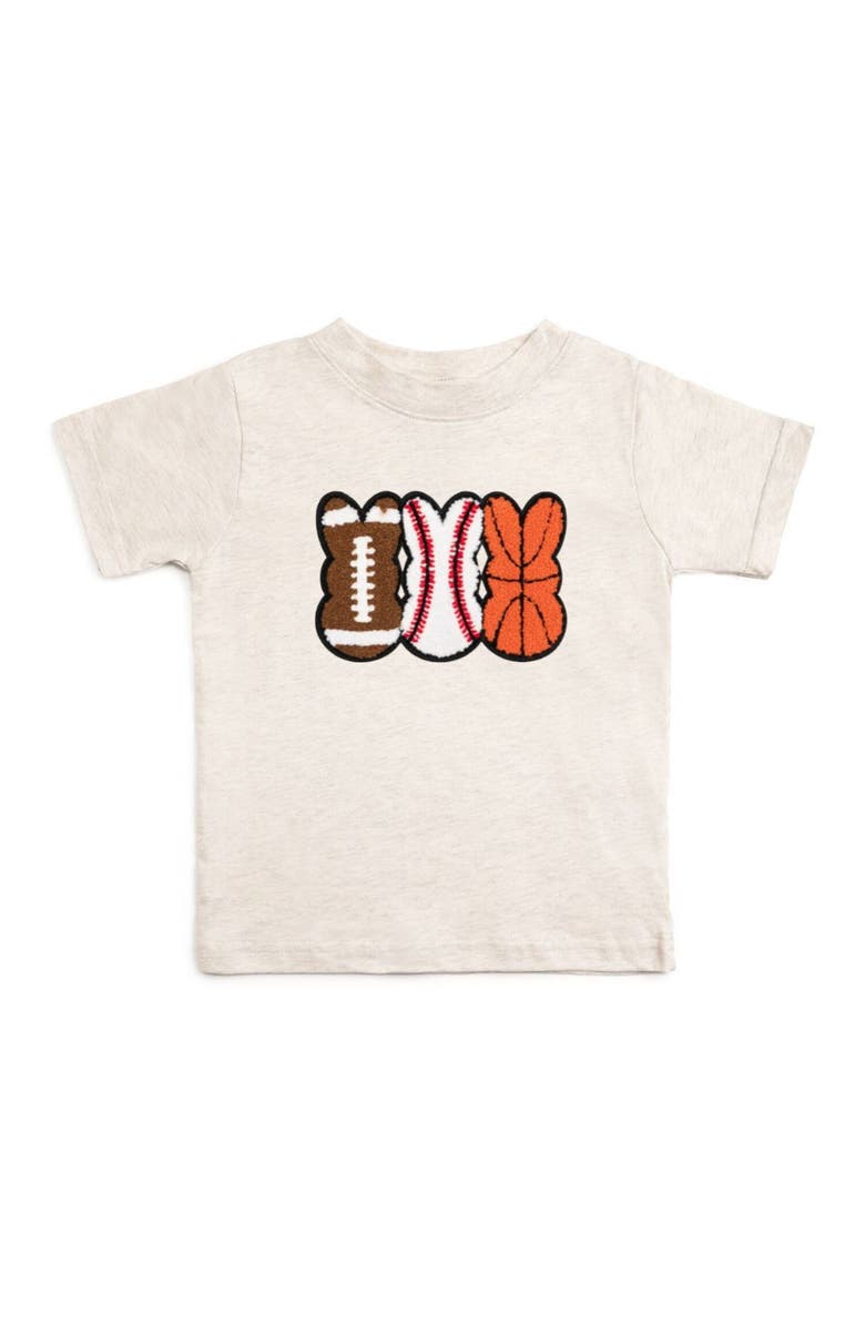 Sweet Wink Sports Peeps Patch Easter Short Sleeve T-Shirt, Main, color, Natural Heather