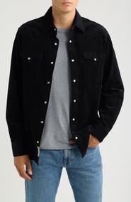 Schott NYC Cotton Corduroy Western Shirt