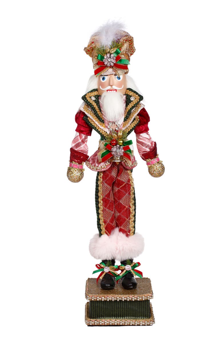 Mark Roberts Peppermint Nutcracker, Small, Main, color, Red
