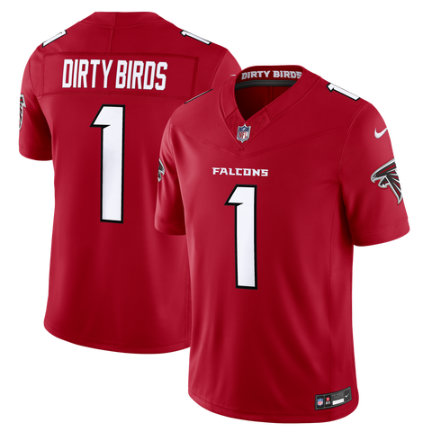 Men's Nike Dirty Birds Red Atlanta Falcons Team Vapor F.U.S.E. Stitched Limited Jersey