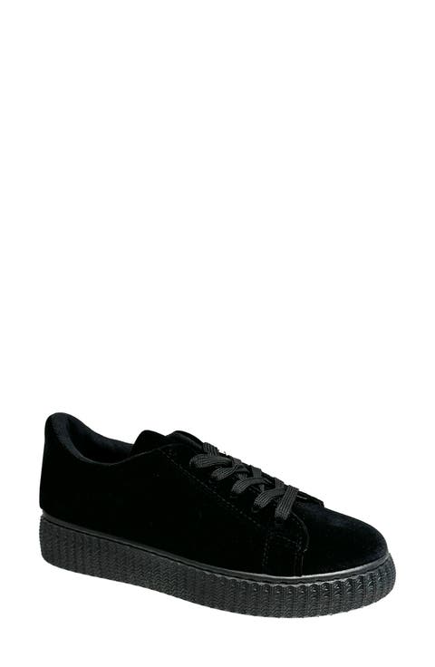 Frenzy Velvet Platform Sneaker (Women)