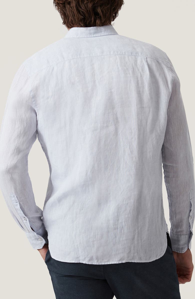 34 Heritage Regular Fit Linen Chambray Button-Up Shirt, Alternate, color, Chalk