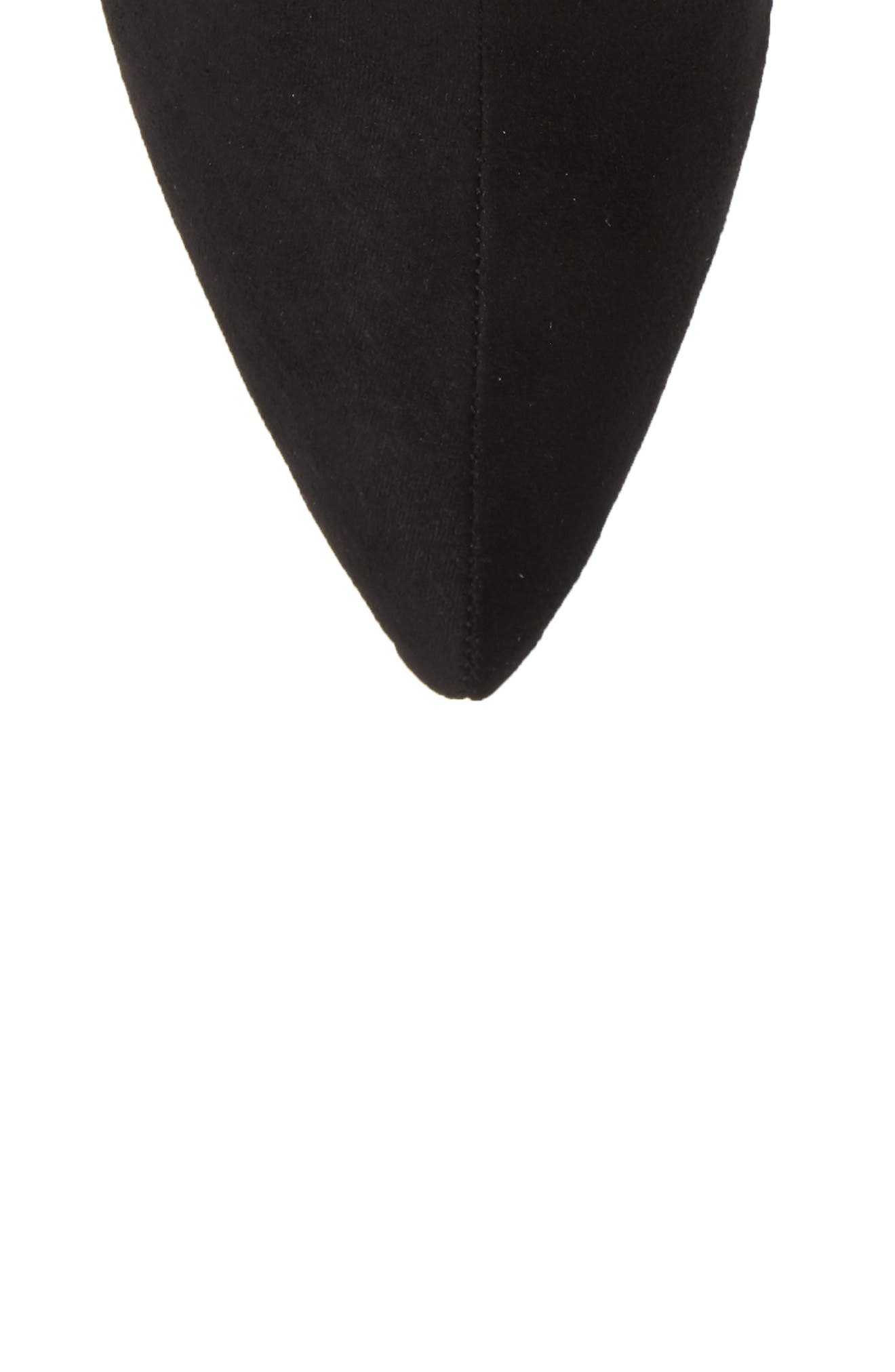 Maisie Bootie, Alternate, color, BLACK FAUX SUEDE