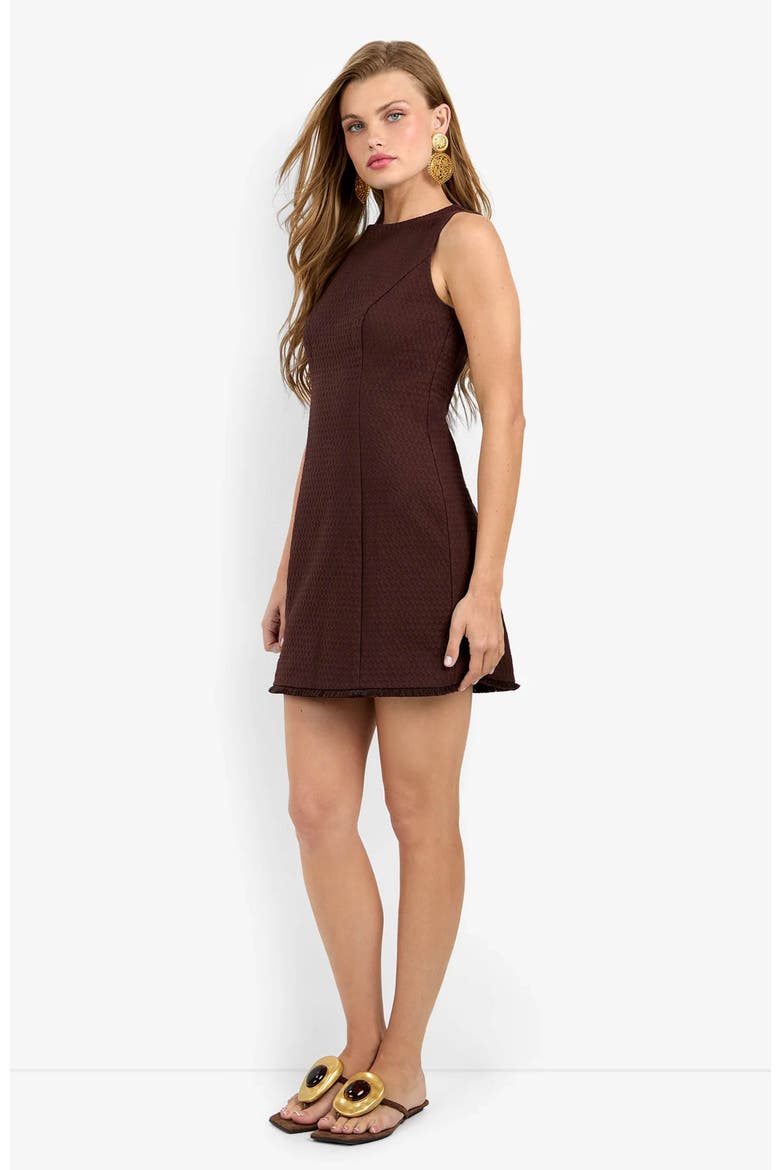 Dame Fringe Dress, Alternate, color, Carob