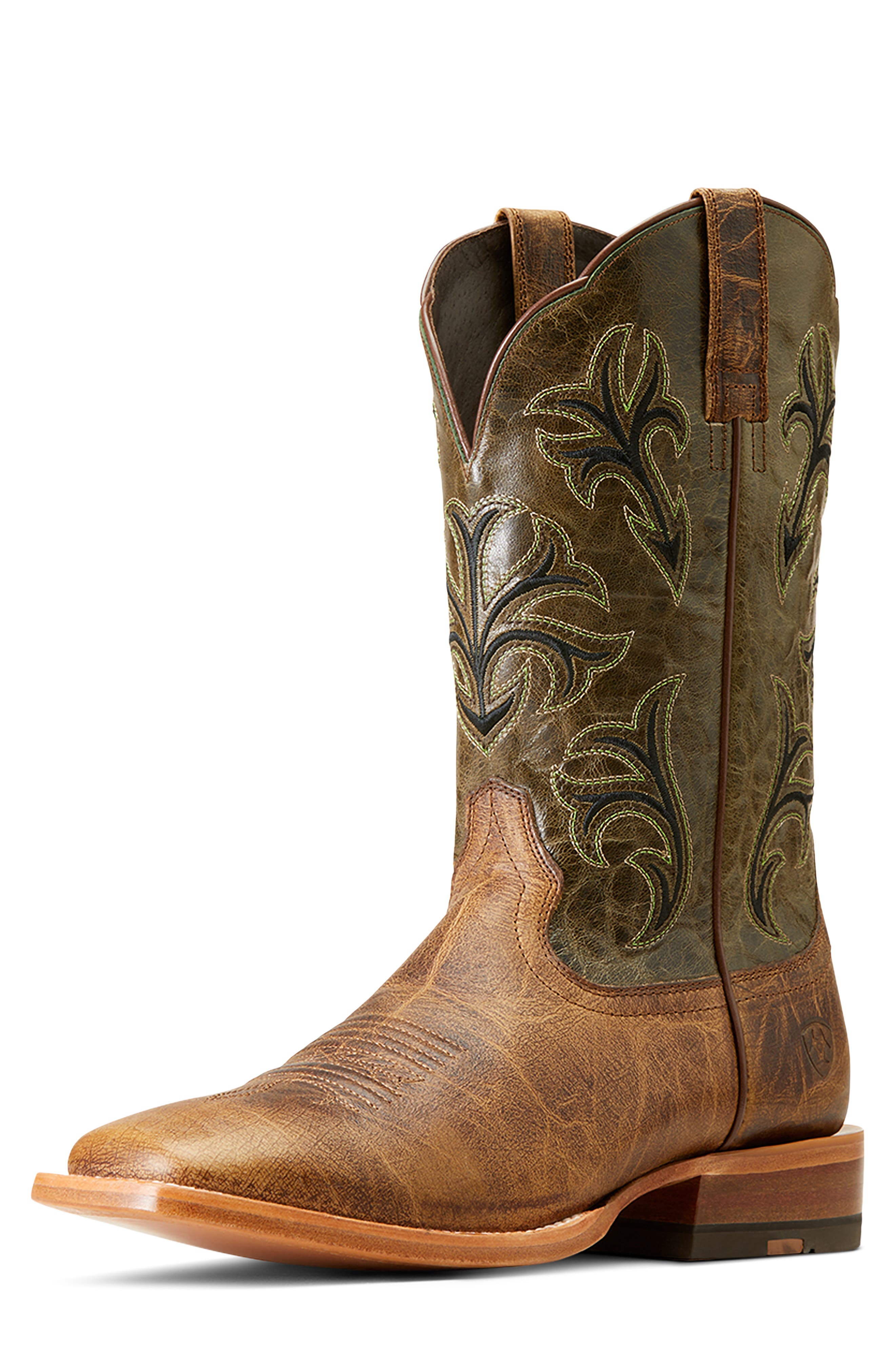 Cowboss Western Leather Boot, Alternate, color, BROWN