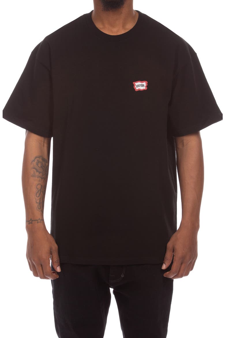 Money Pop Cotton T-Shirt, Main, color, BLACK