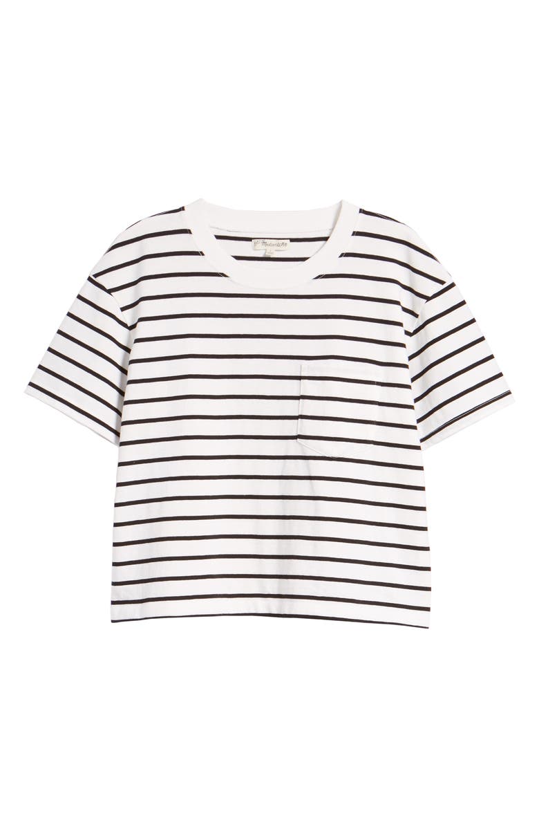 Madewell Stripe Easy Crop Tee, Alternate, color, 