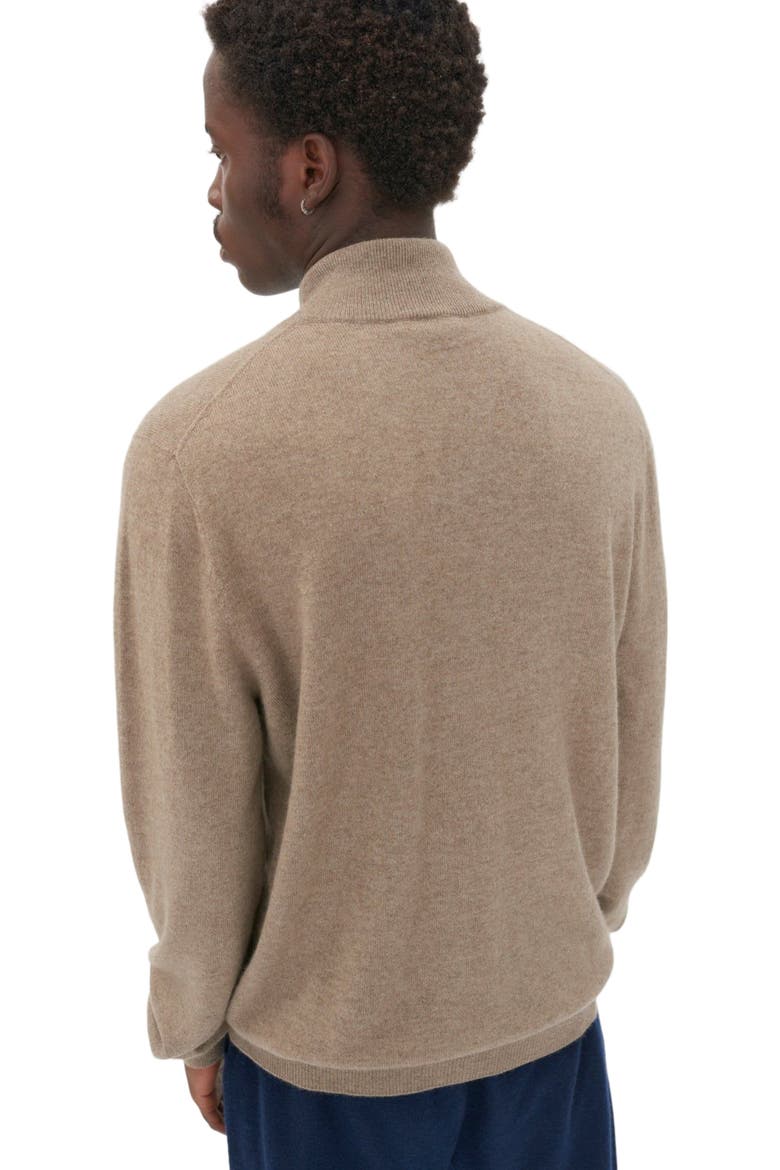 Essential Full-Zip Cashmere Cardigan, Alternate, color, taupe
