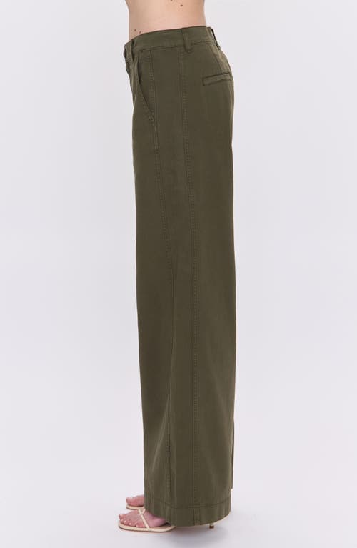 Pistola Jadyn Seamed Low-slung Palazzo Pants In Green