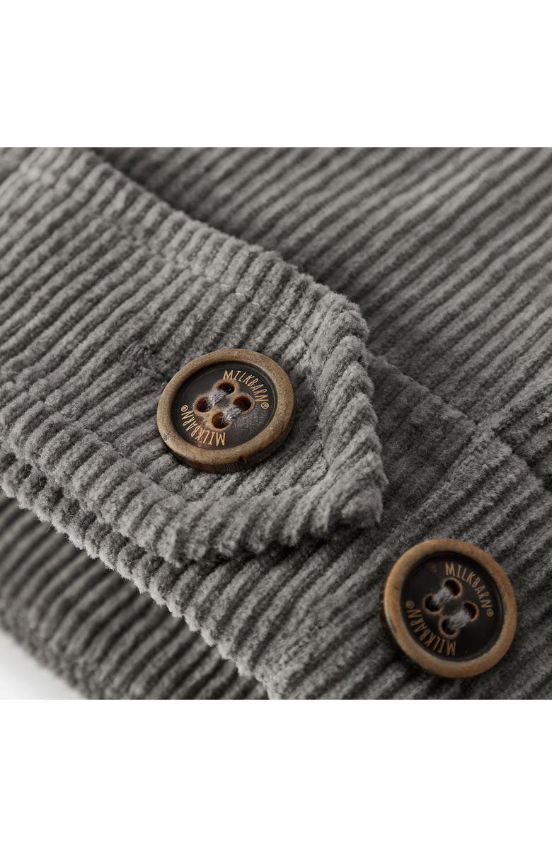 Milkbarn Corduroy Pocket Pants, Alternate, color, Grey Penguin