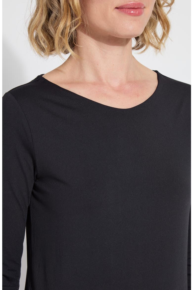 Lyssentials Long Sleeve T-Shirt, Alternate, color, BLACK