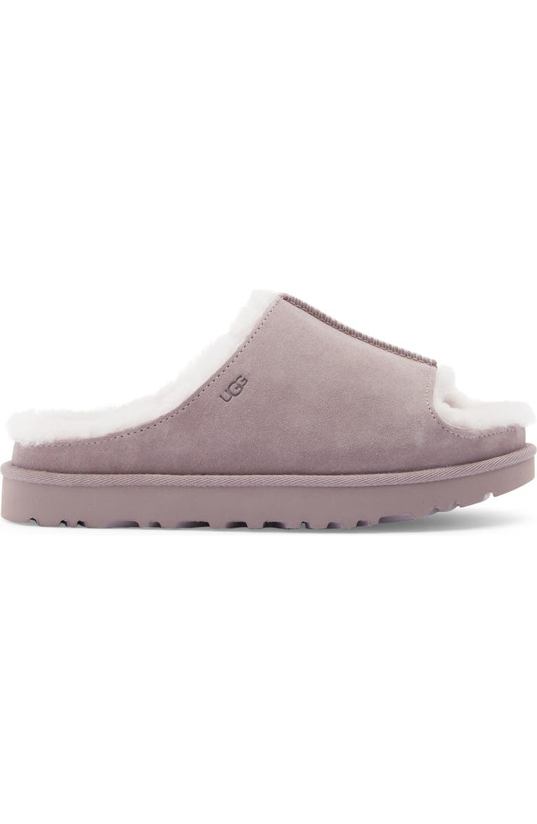 UGG<sup>®</sup> Greenport Genuine Shearling Lined Platform Slide Sandal, Alternate, color, Sugarplum