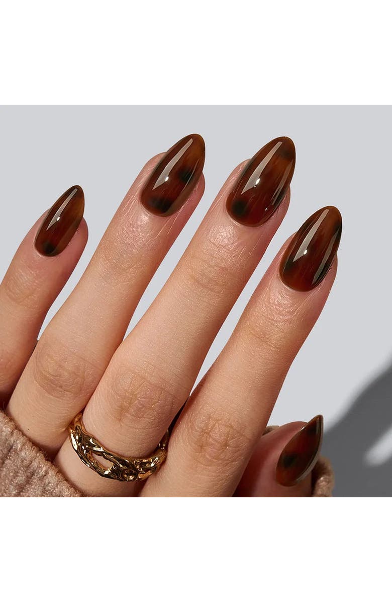 Btartboxnails Soft Gel Nail Tips SOFTCOATTIPS Tortoiseshell Collection, Alternate, color, Short Almond
