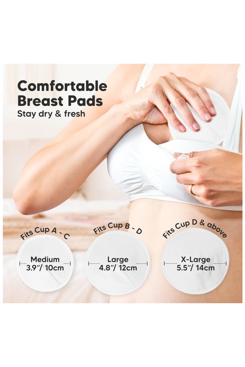 8-Pack Comfy Nursing Pads, Alternate, color, Bare Beige