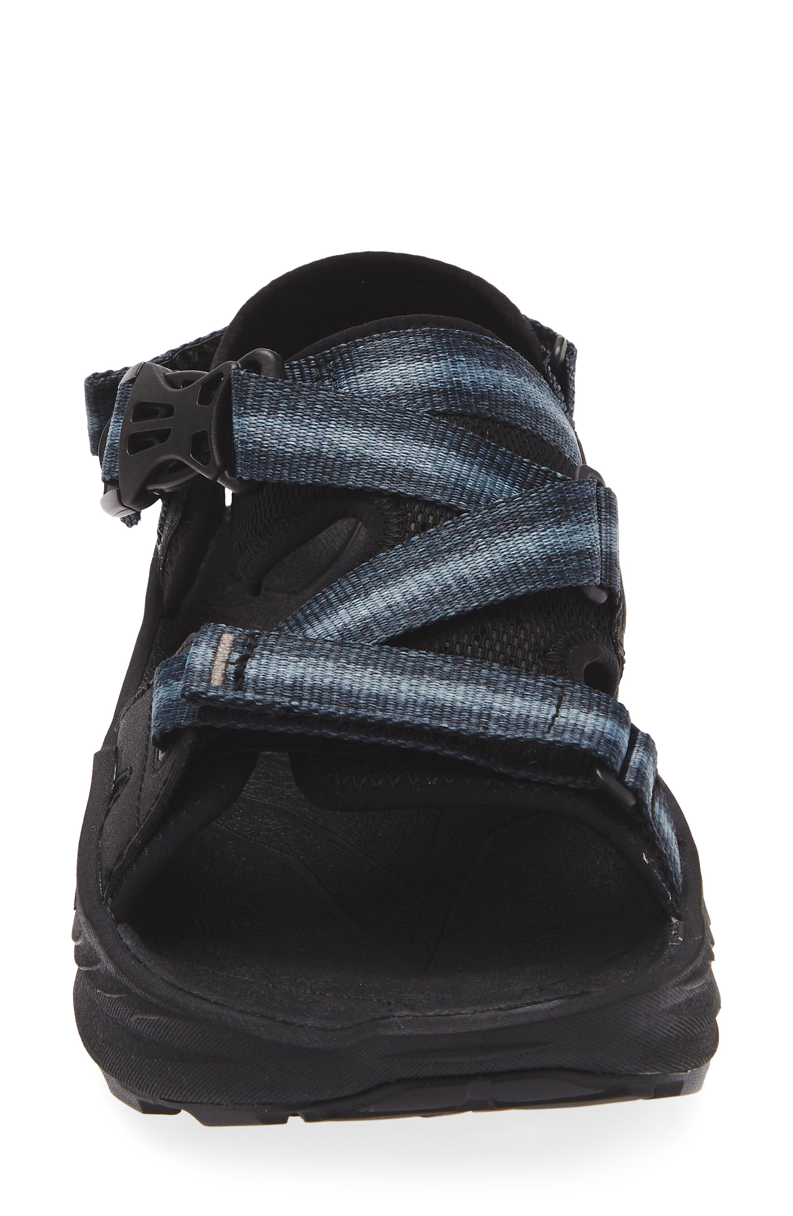 HOKA Infini Hike TC Sandal, Alternate, color, Black / Black