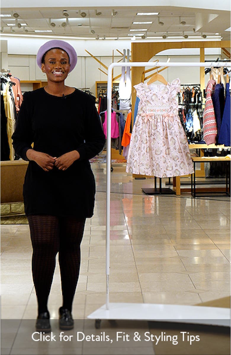 Kids' Smocked Flutter Sleeve Dress, sales video thumbnail