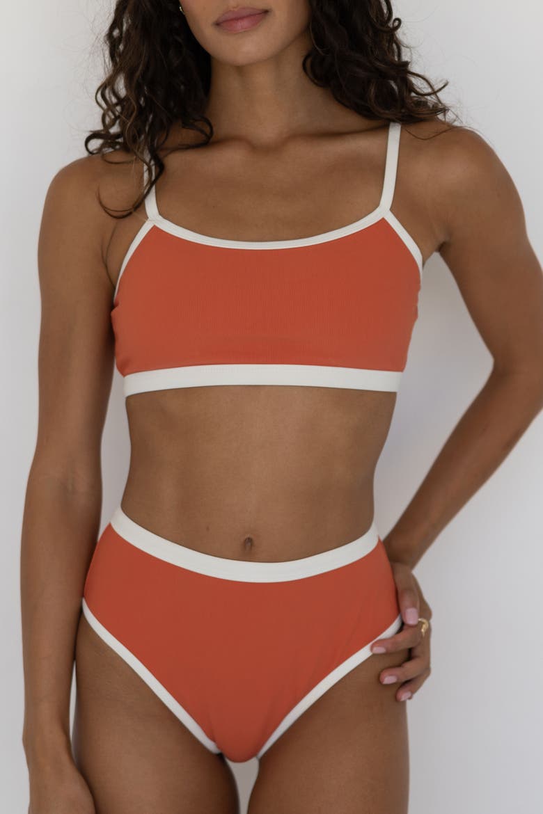 Coral Bikini Top, Main, color, Coral