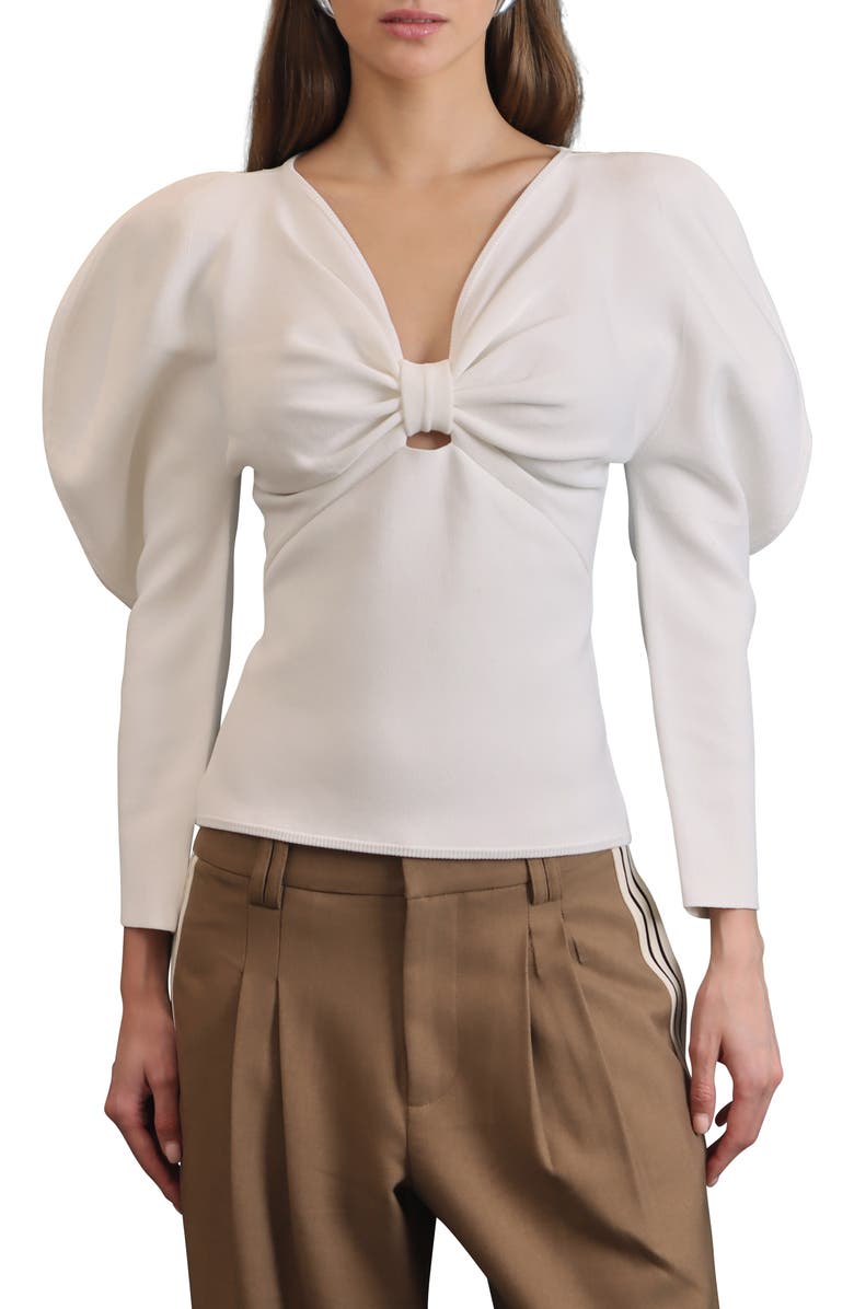 Avec Les Filles Exaggerated Dolman Sleeve Sweater, Main, color, Cream