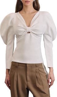 Avec Les Filles Exaggerated Dolman Sleeve Sweater