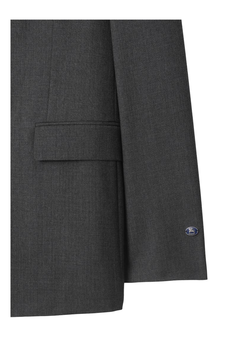 Burberry Wool Tailored Jacket, Alternate, color, Rock Grey