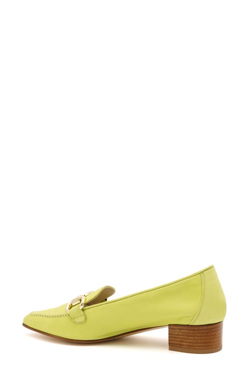 Amalfi By Rangoni Amarone Pointed Toe Bit Loafer Pump In Lime Vapor