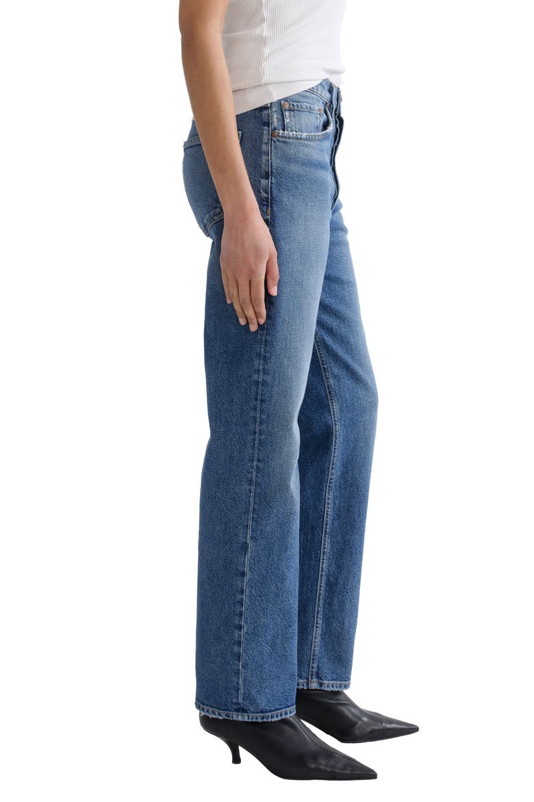 Lana High Waist Straight Leg Jeans, Alternate, color, WAIVE MD VINT IND