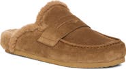 PAIGE Wynn Faux Fur Lined Leather Loafer Mule