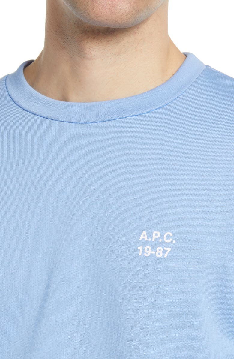 A.P.C. Men's Mike Logo Crewneck Sweatshirt, Alternate, color,
