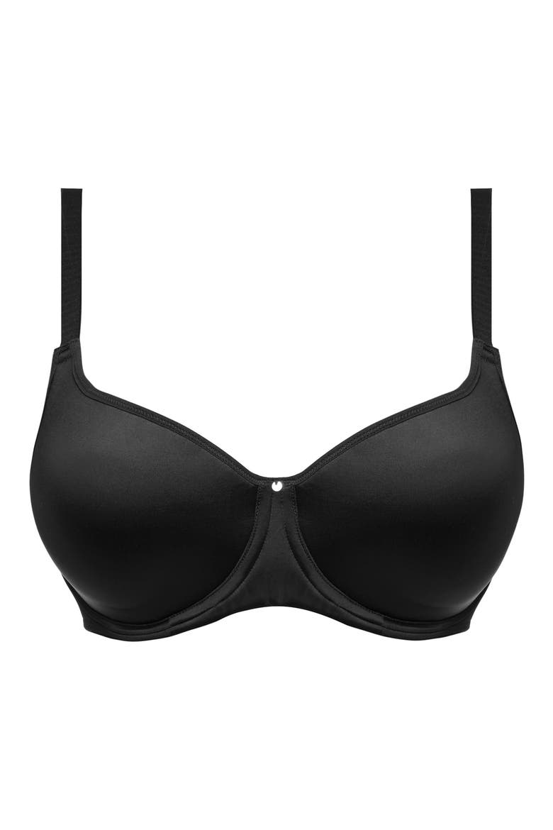 Aura Underwire Molded T-Shirt Bra, Alternate, color, BLACK