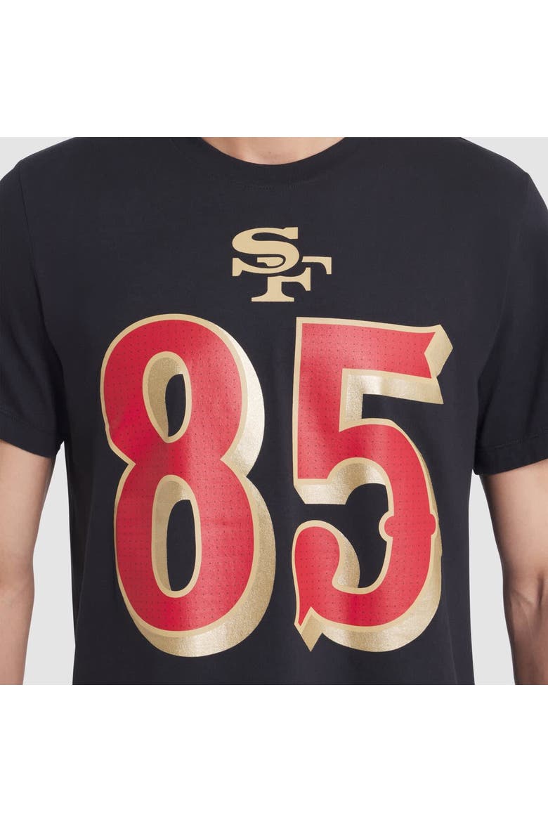 Men's Nike George Kittle Black San Francisco 49ers 2025 Rivalries Collection Player Name & Number T-Shirt, Alternate, color, Black