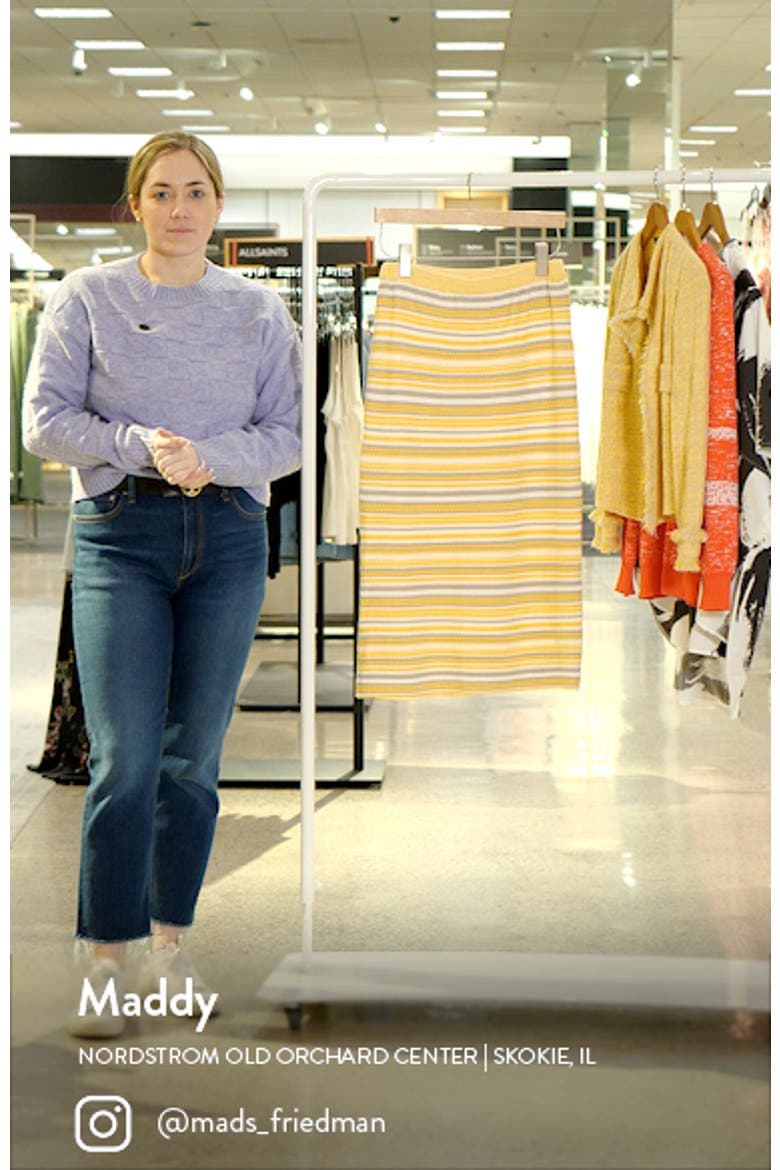 Stripe Knit Maxi Skirt video