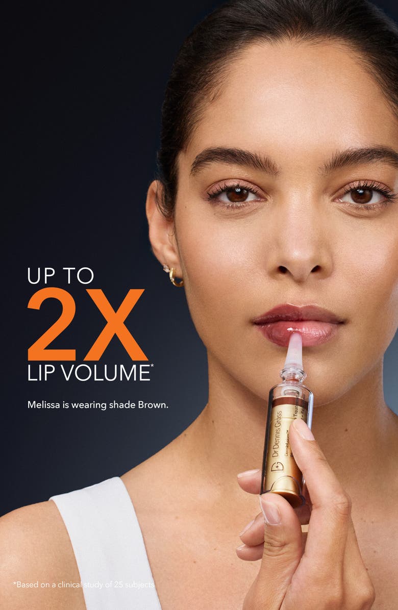 Dr. Dennis Gross Skincare DermInfusions<sup>™</sup> Plump + Repair Lip Treatment, Alternate, color, Brown