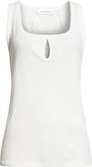 Victoria Beckham Split Cotton & Linen Jersey Tank