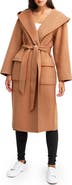 Belle & Bloom Runaway Wool Blend Robe Coat