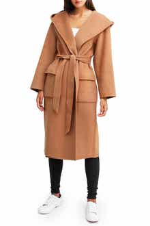 Runaway Wool Blend Robe Coat