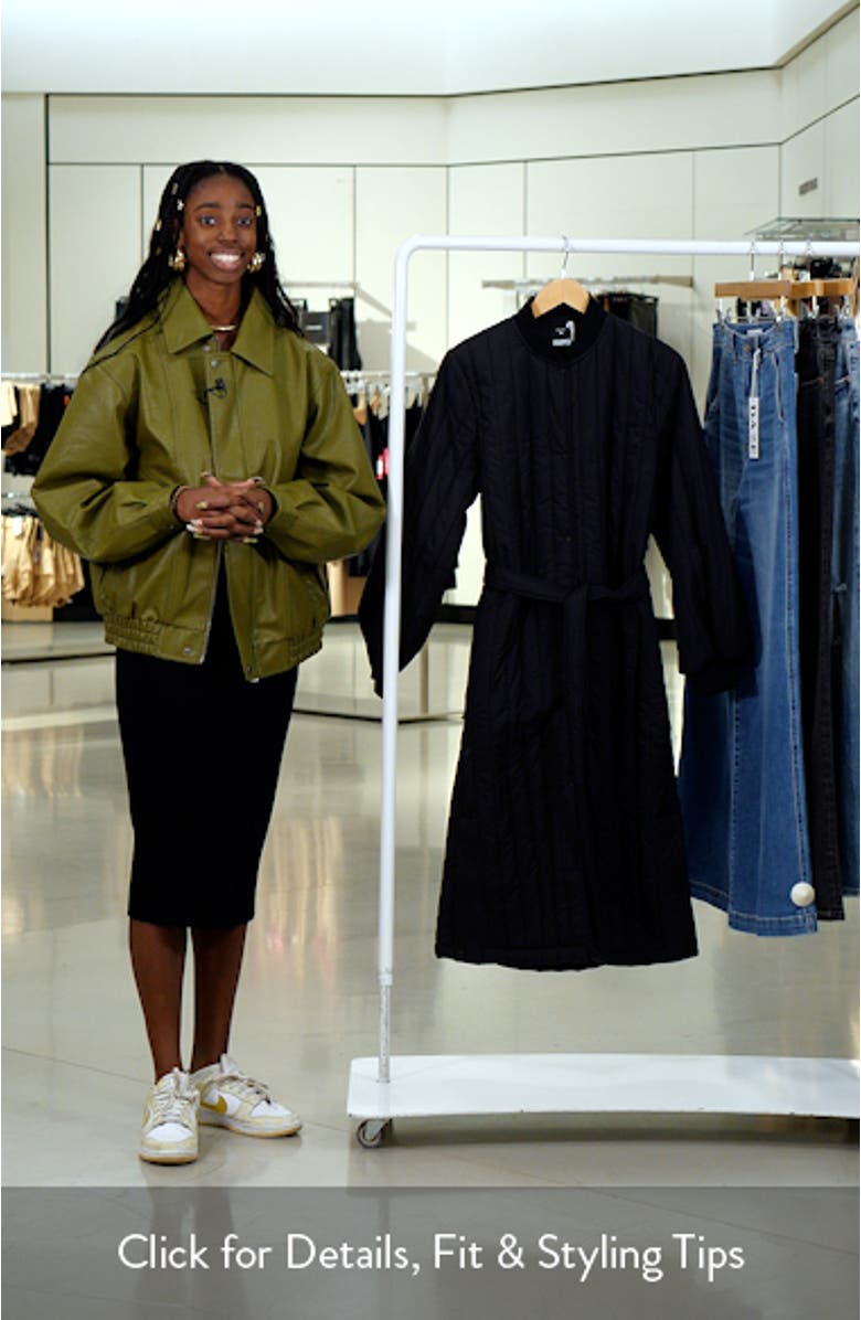 Banja Belted Quilted Liner Coat, sales video thumbnail