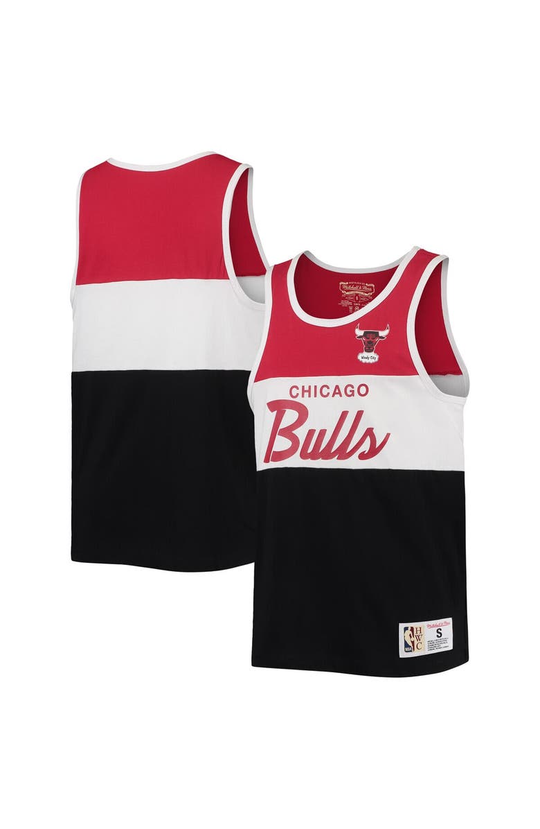 Mitchell & Ness Youth Mitchell & Ness Black/Red Chicago Bulls Hardwood Classics Special Script Tank Top, Main, color,