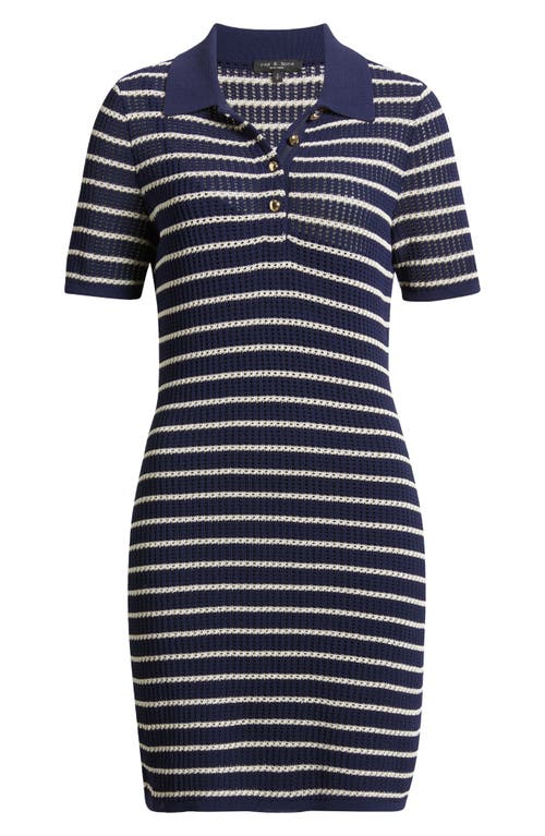 Rag & Bone Viola Stripe Polo Dress