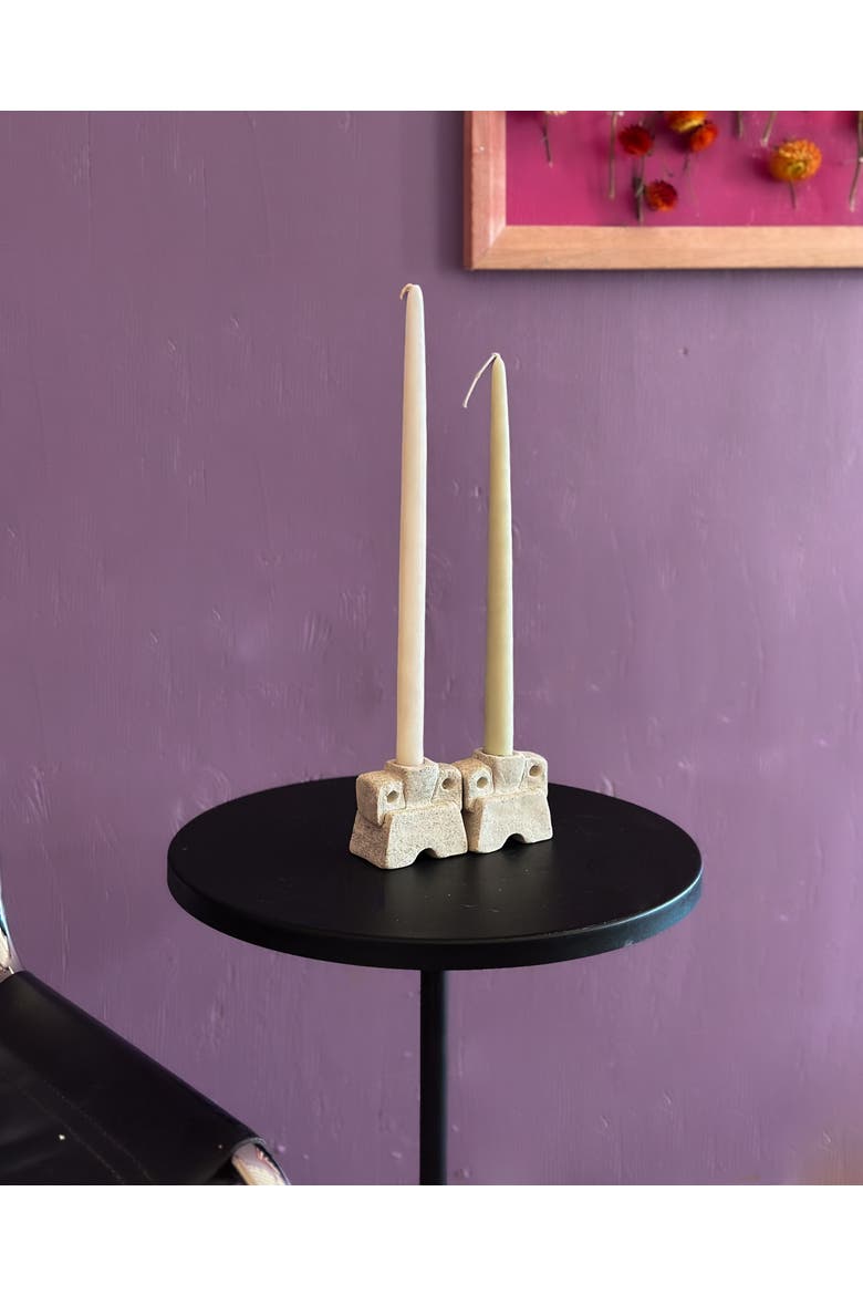 Ome Candle Holder, Alternate, color, White
