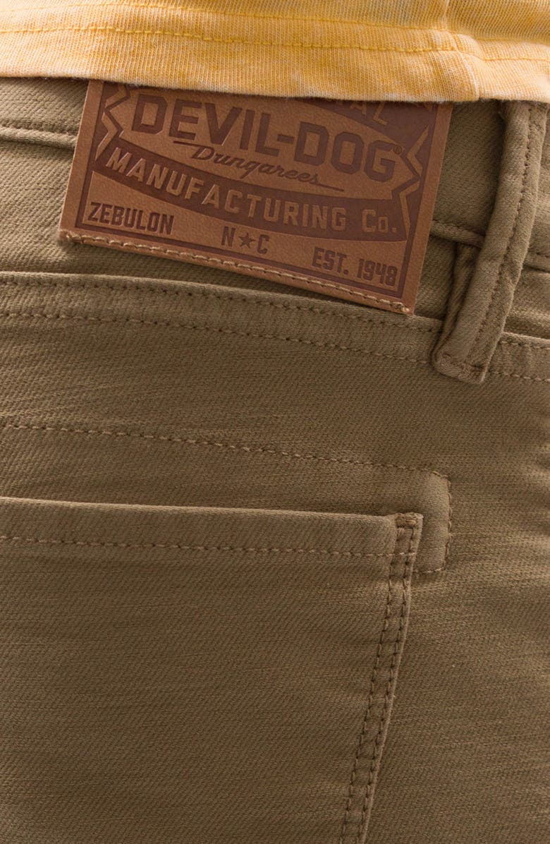 Devil-Dog Dungarees Comfort Athletic Fit Five Pocket Pants, Alternate, color, Kangaroo