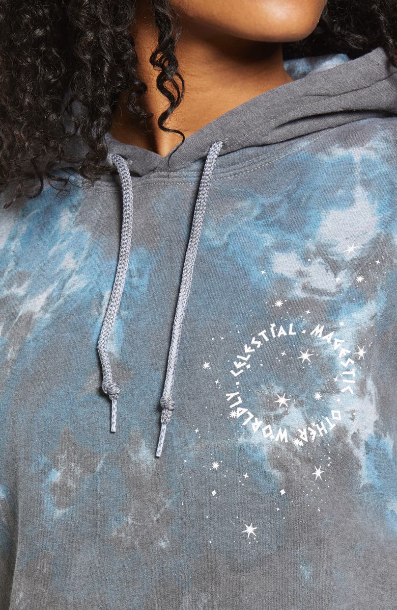 BDG Urban Outfitters Women's Celestial Tie Dye Hoodie, Alternate, color, 