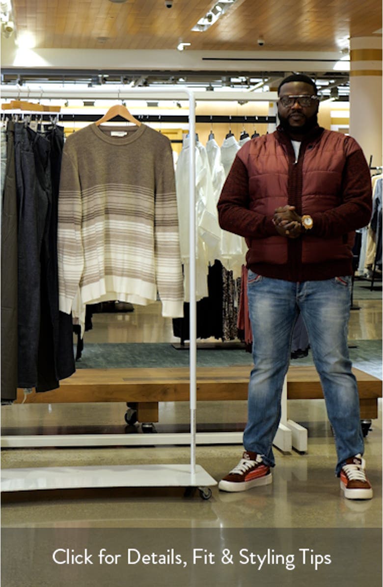 Gradient Stripe Merino Wool Sweater, sales video thumbnail