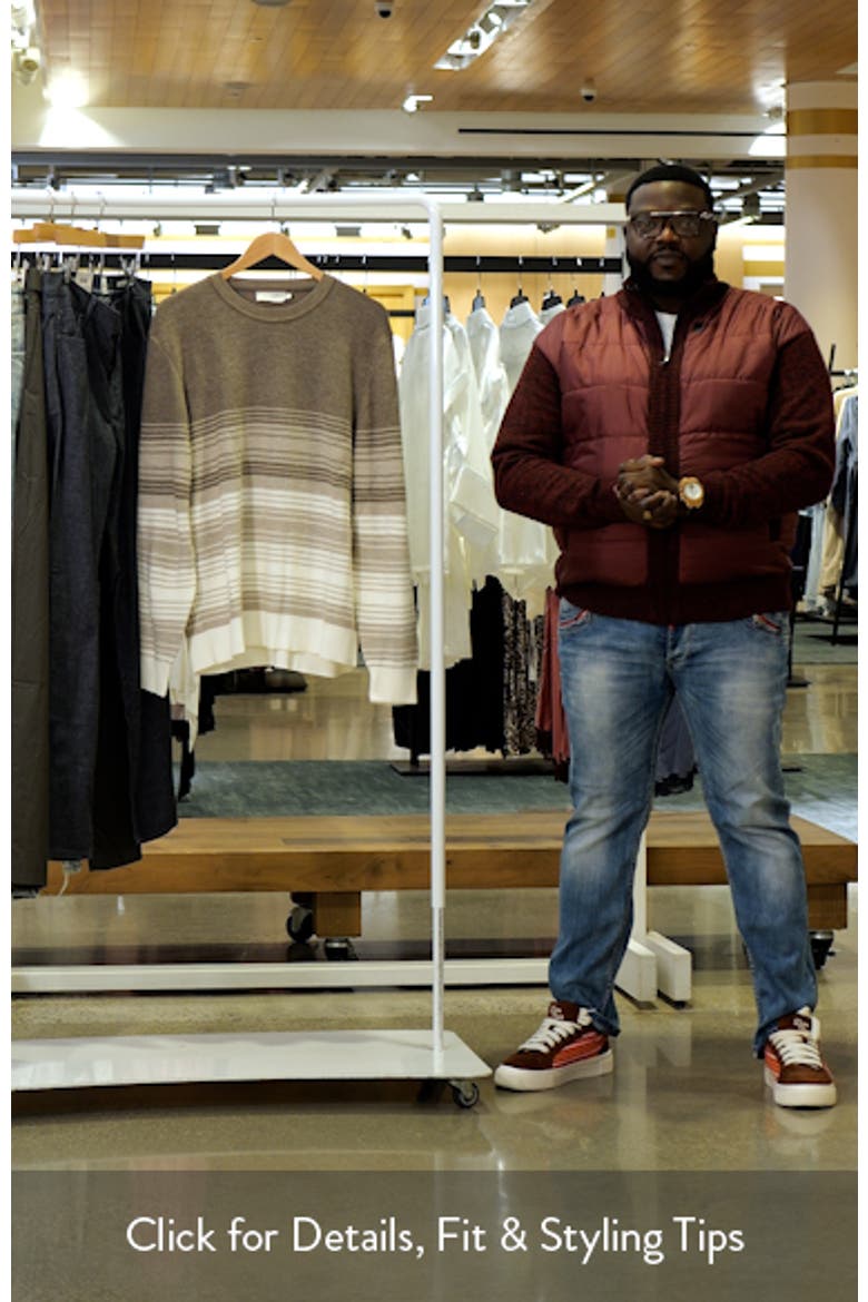 Gradient Stripe Merino Wool Sweater video