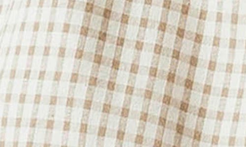 BLANKNYC BLANKNYC GINGHAM COTTON SMOCKED WAIST CAMISOLE