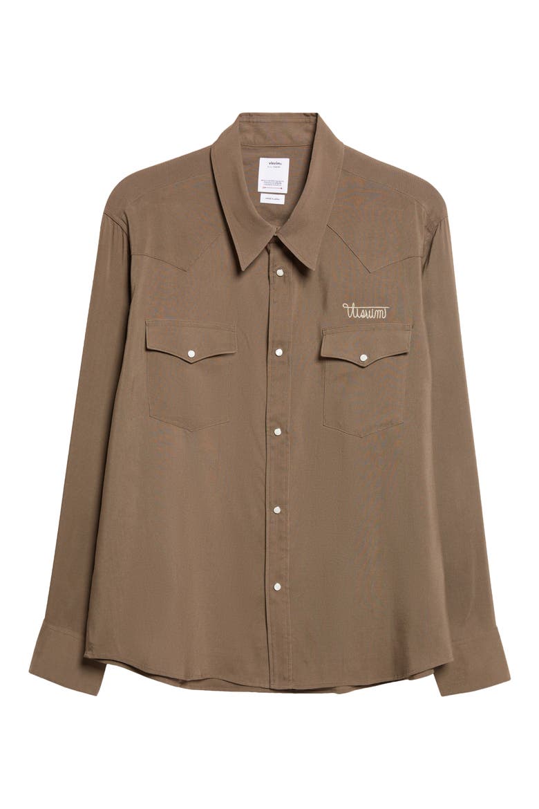 Four Corners Western Shirt, Alternate, color, BROWN