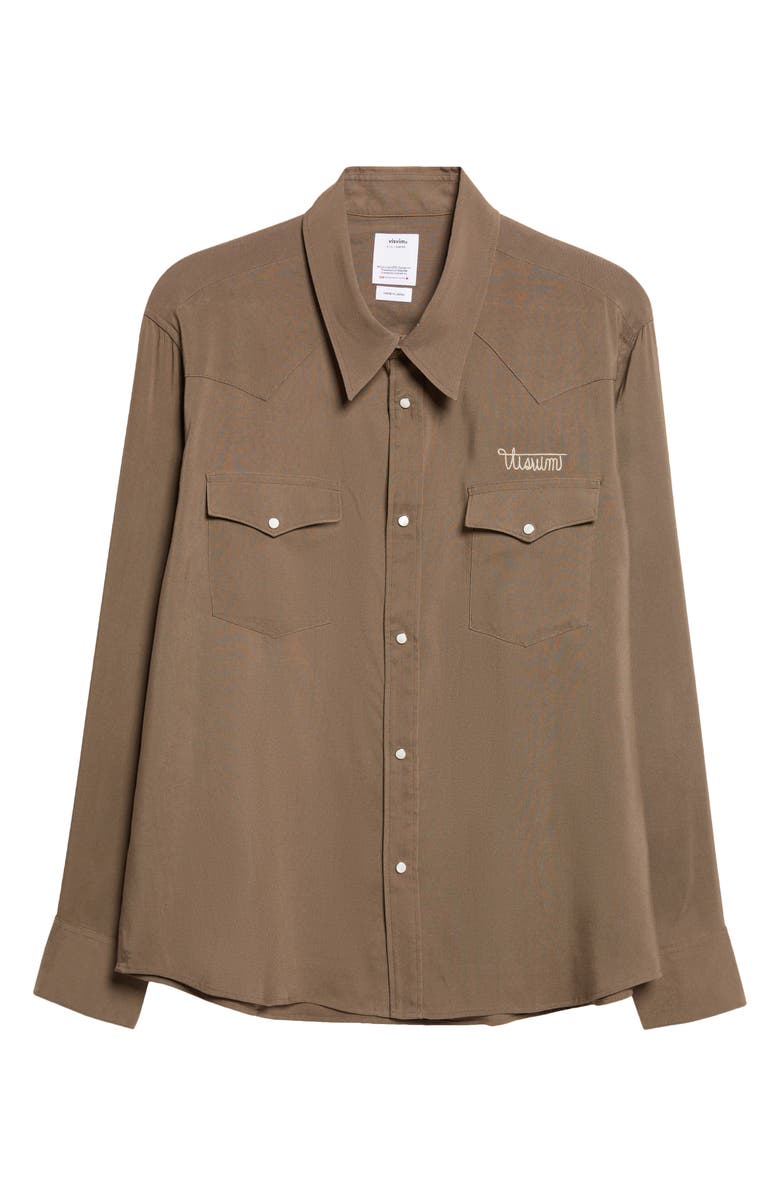 VISVIM Four Corners Western Shirt, Main, color, Brown