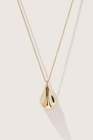 Otiumberg 14kt Gold Vermeil Fluid Pebble Necklace