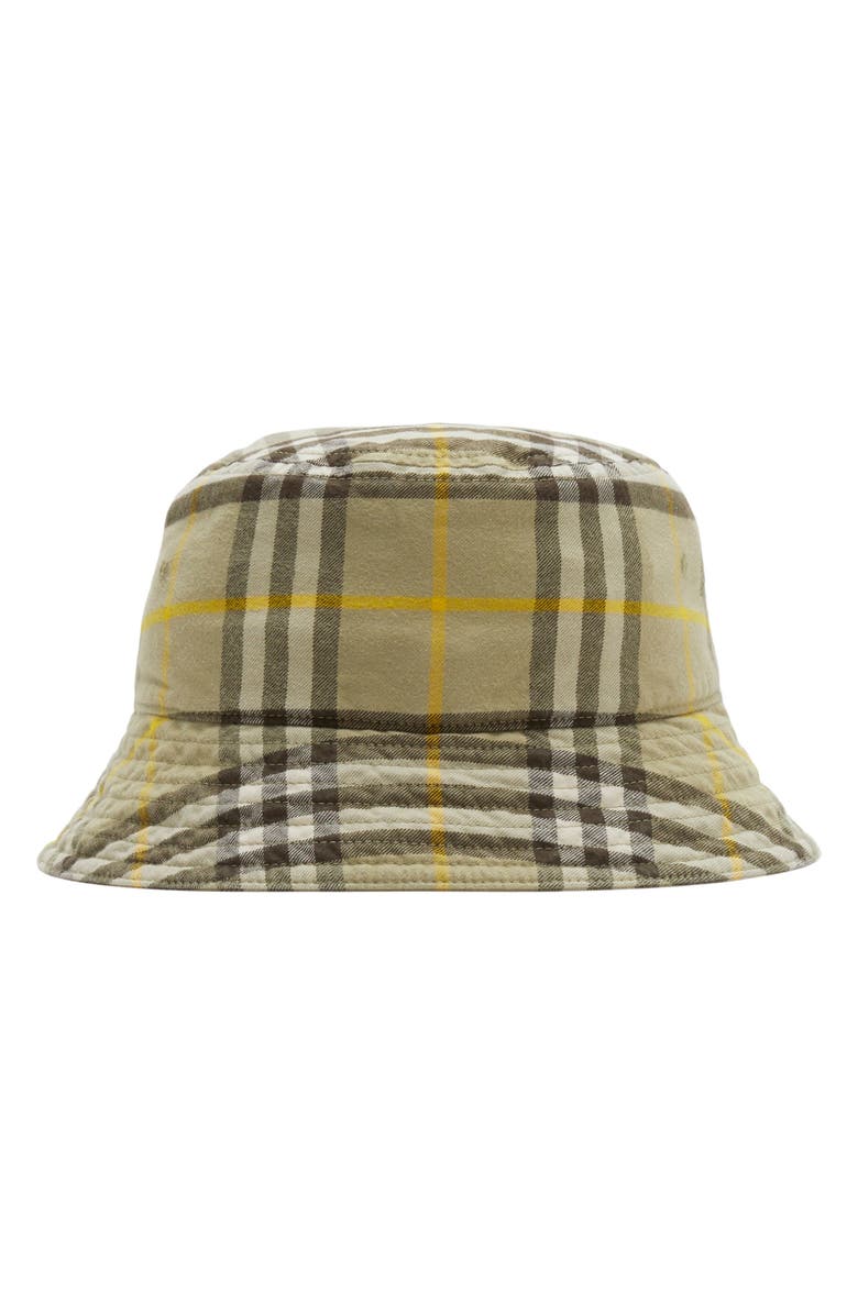 Burberry Archive Check Cotton Bucket Hat, Alternate, color, 